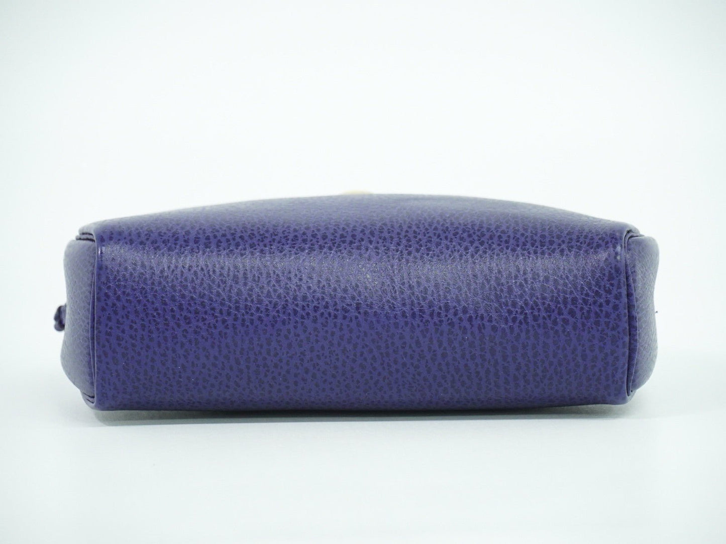 Christian Dior Vintage Zip Pochette in Pelle Blu - Etoilux