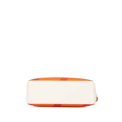 Hermès Cabas H en Biais 40 Toile H Arancione / Pelle Swift 2022 – 36 cm - Etoilux