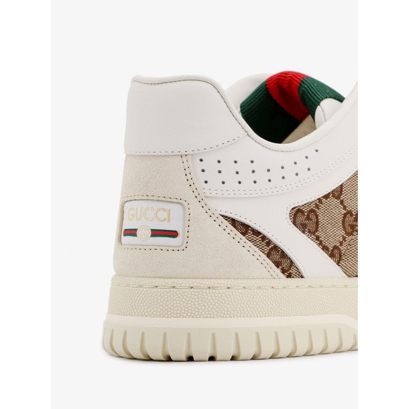 Gucci Sneakers basse Re - Web in pelle e camoscio con inserti in tessuto GG Supreme - Etoilux