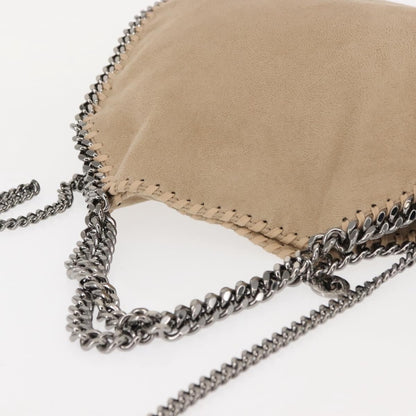 Stella McCartney Falabella Fold-Over Beige – Catena Canna di Fucile · 24 cm - Etoilux