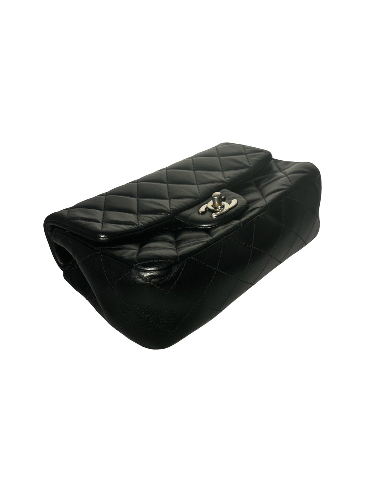 Chanel Classic Single Flap – Pelle trapuntata nera - Etoilux