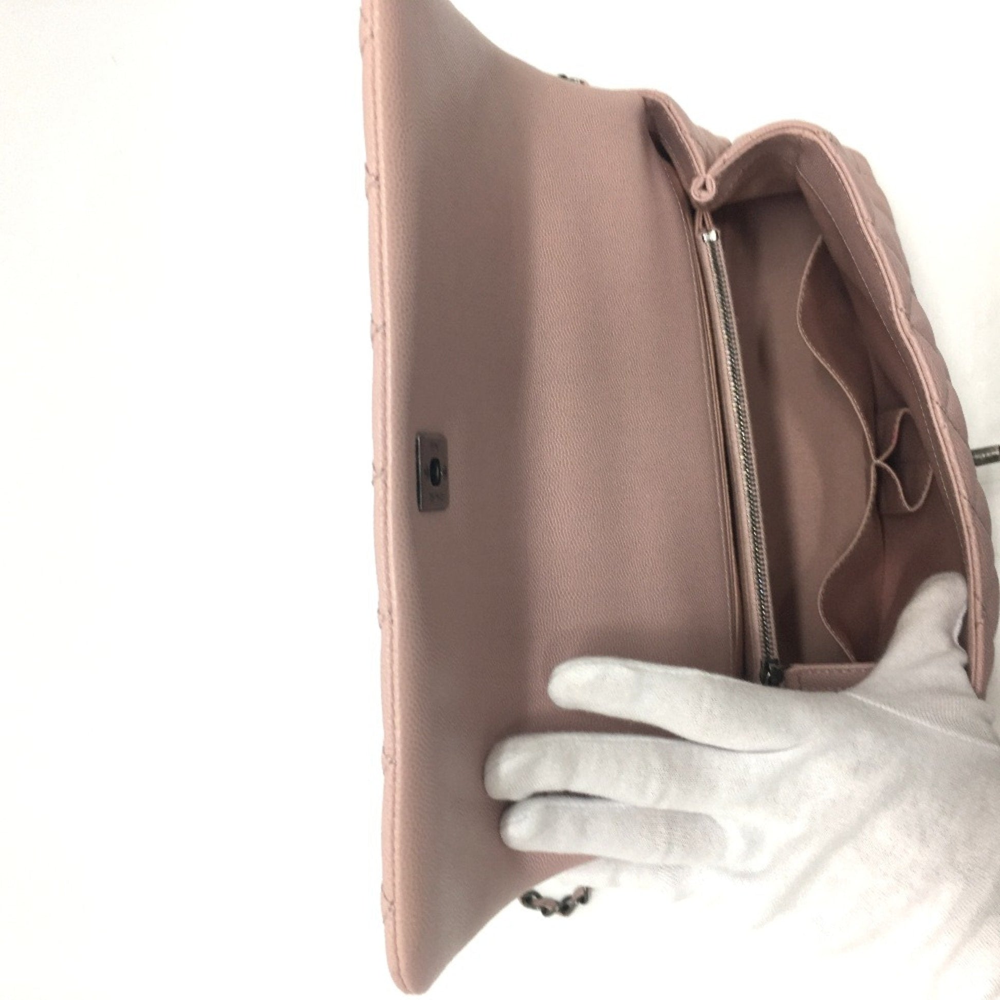 Chanel Coco Handle in pelle rosa trapuntata – Medium - Etoilux