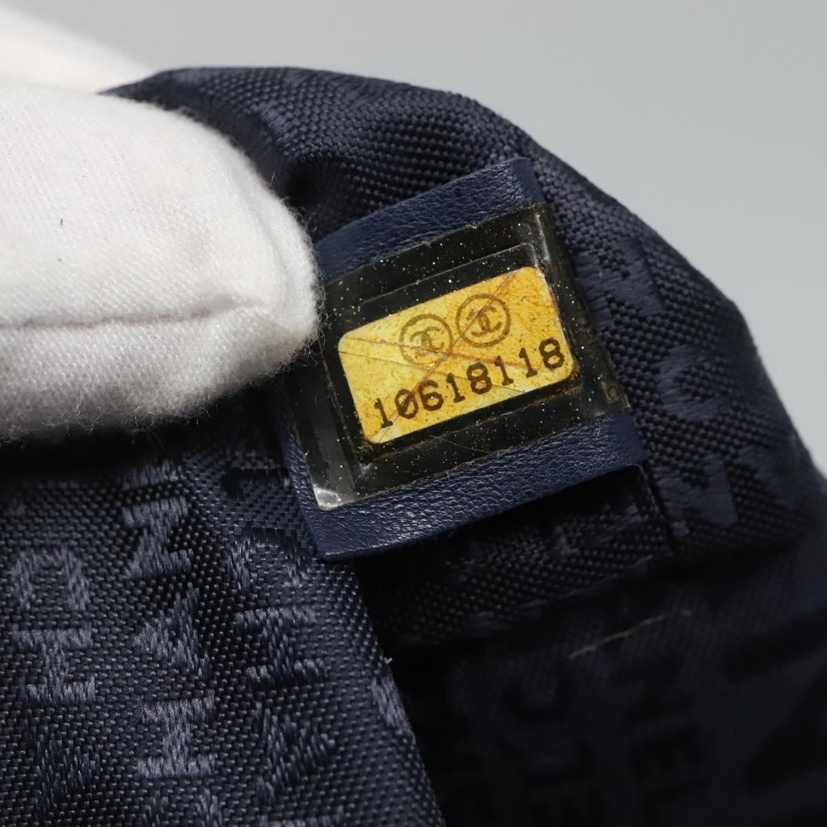 Chanel Vintage Tote Grande in Tela Stampata CC – Blu Navy - Etoilux