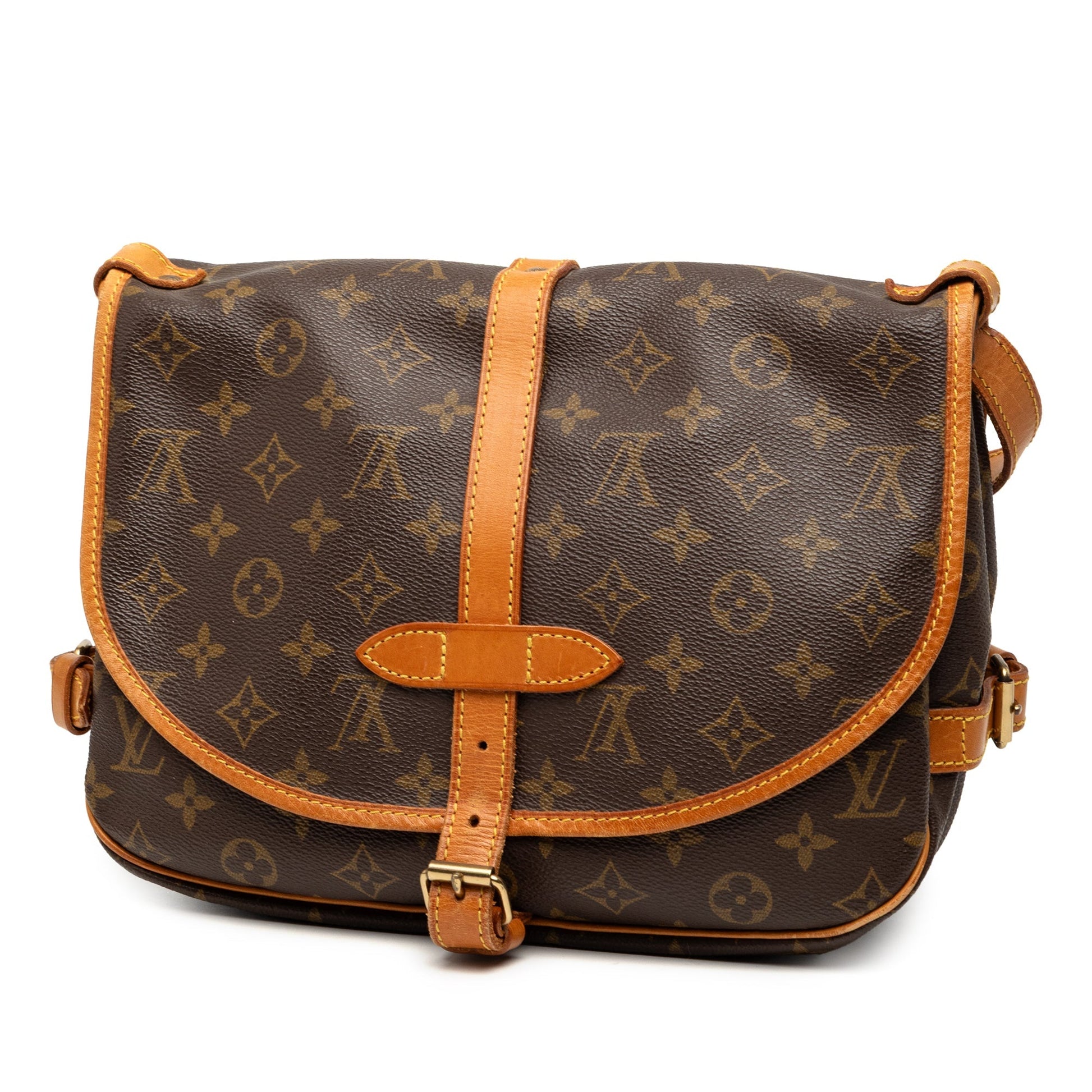 Louis Vuitton Saumur 25 Monogram Canvas 1993 – Crossbody Vintage - Etoilux
