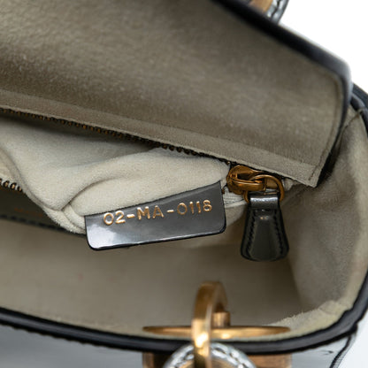 Dior Mini Lady Dior – Vernice Metallizzata Argento (2018) - Etoilux