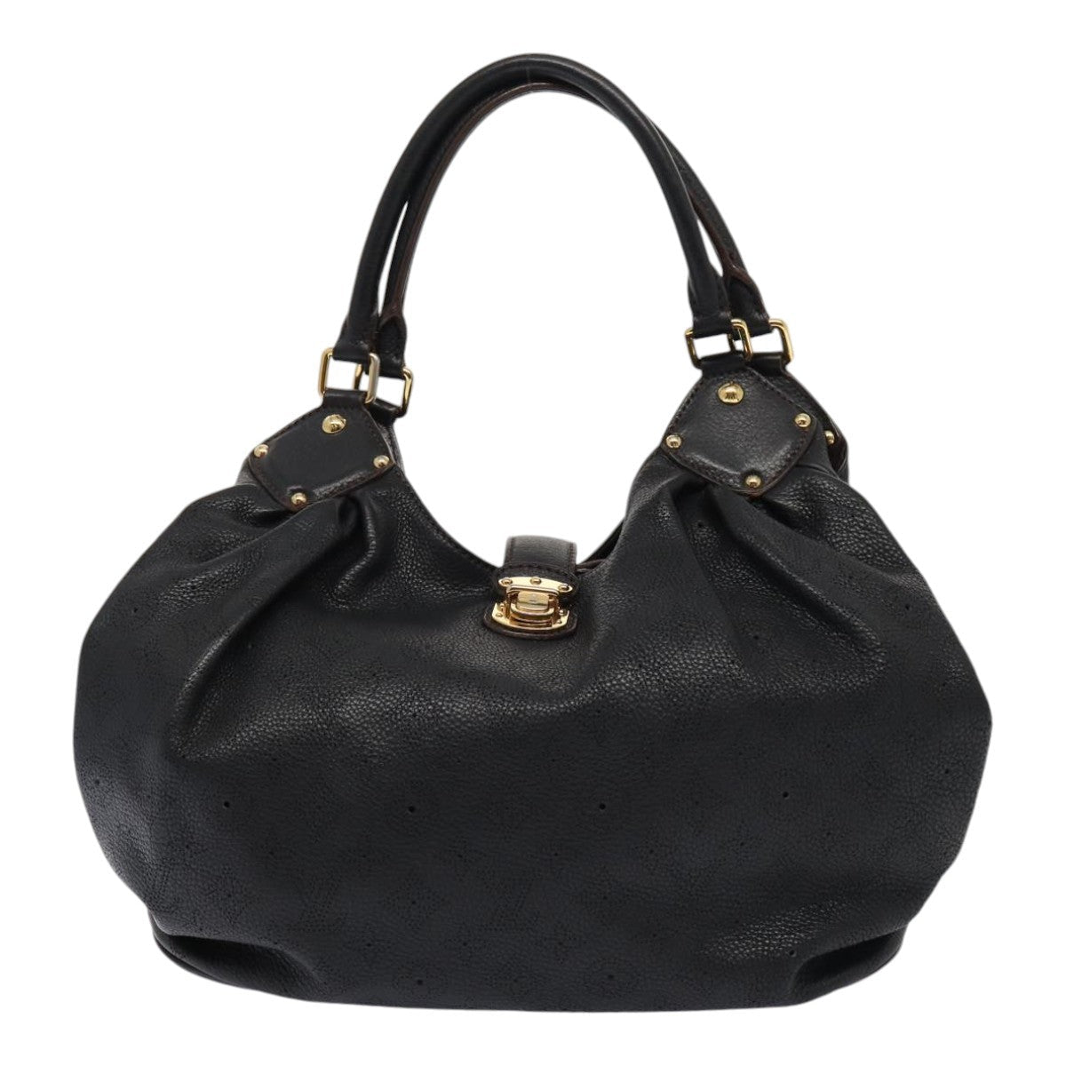 Louis Vuitton Mahina XL Hobo Pelle Perforata Nera — 2008 - Etoilux
