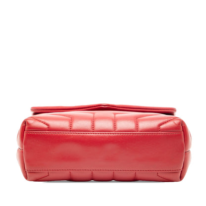 Saint Laurent LouLou Toy Matelassé – Vitello Rosso | Hardware Argento | 2017 - Etoilux