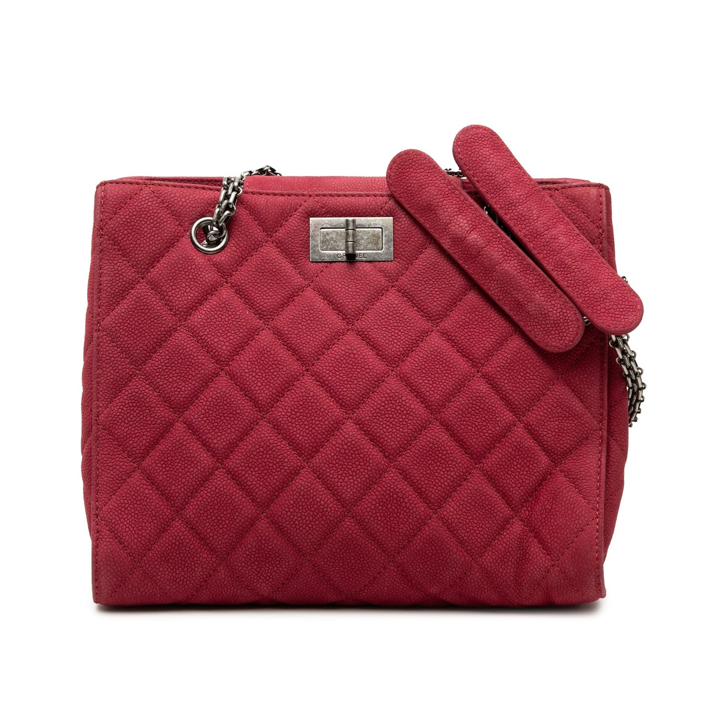Chanel 2.55 Reissue Shopping Tote Caviar Nabuk Rossa 27cm | Etoilux