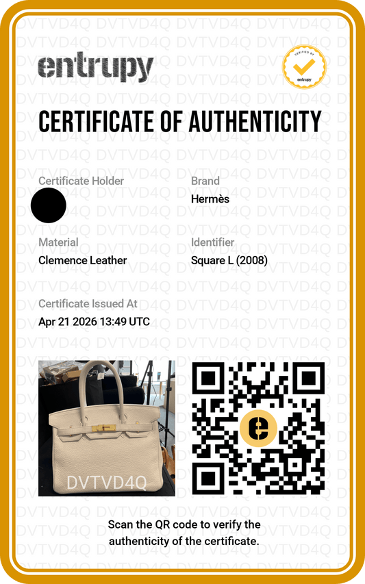 Hermès Birkin 30 Taurillon Clémence Blanc Hardware Dorato — 2008 - Etoilux