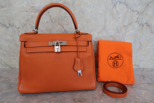 Hermès Kelly 28 Retourné Togo orange PHW 2004