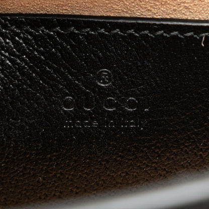 Gucci – Diana Mini in pelle nera con manici in bambù – 16 x 20 x 9 cm - Etoilux
