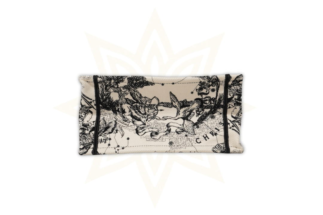Christian Dior Book Tote “Zodiac Embroidery” – Tela Jacquard Ricamata - Etoilux
