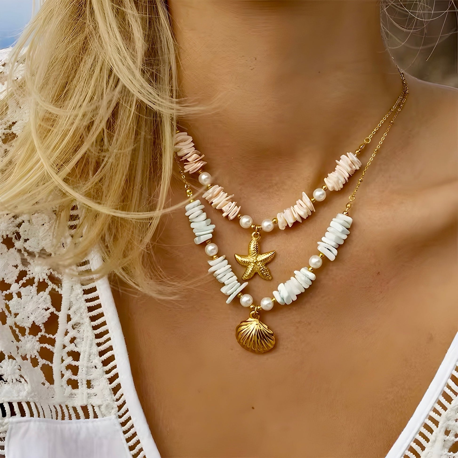 BEHI SHELL NECKLACE - Etoilux