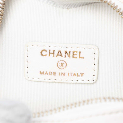 Chanel Heart Bag Pelle di Agnello Bianca – 11 cm - Etoilux