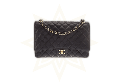Chanel Borsa classica Maxi a doppia patta - Etoilux