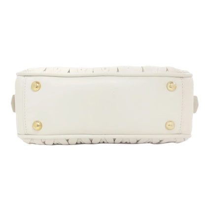 Miu Miu Arcadie Matelassé in Pelle di Vitello Bianca - Etoilux