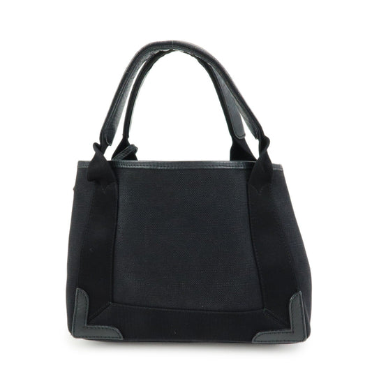Balenciaga Navy Cabas – Tela e pelle - Etoilux