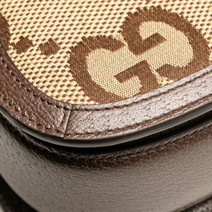 Gucci – Mini Jumbo GG 1947 Bamboo – Canvas & Leather – Brown – 12×17×7 cm - Etoilux