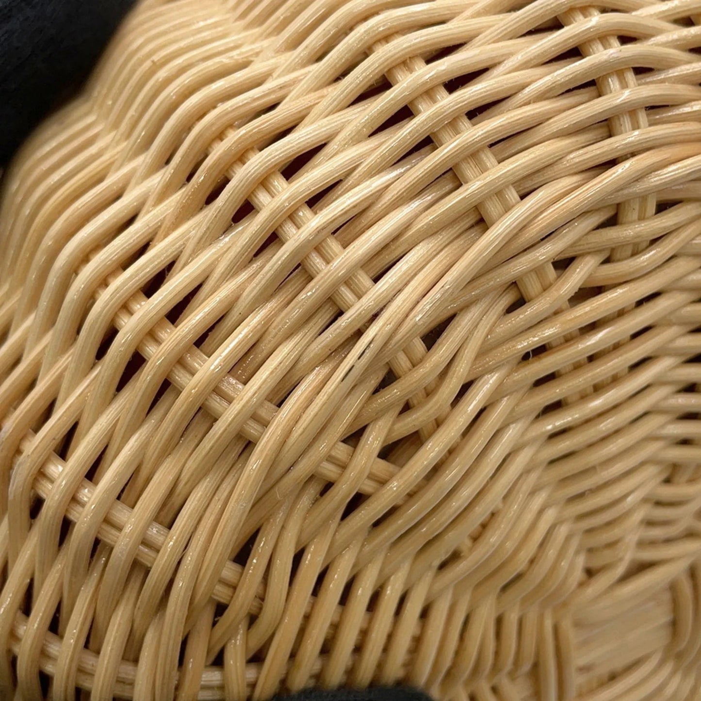 Prada Canapa e Rattan Bucket Bag Rosso – Medium - Etoilux