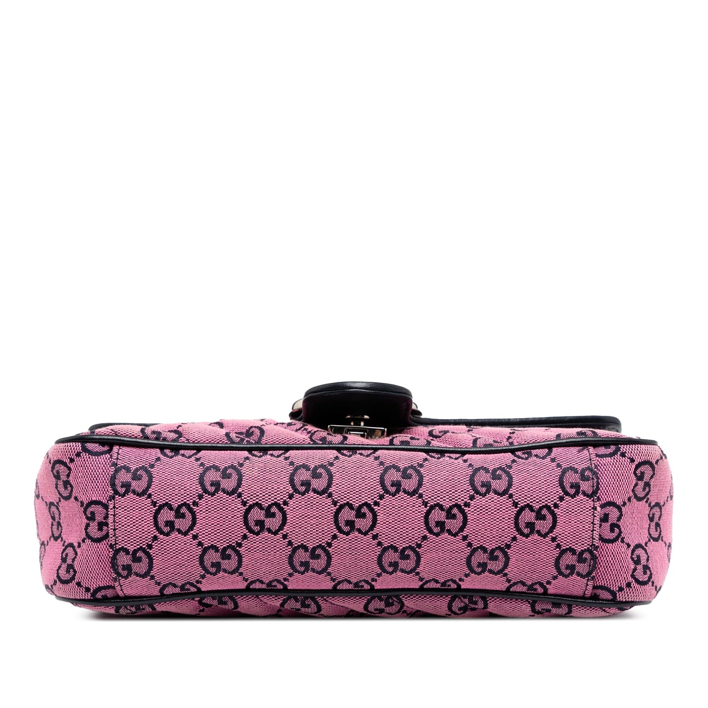 Gucci GG Marmont Shoulder Bag in tela GG rosa con finiture in pelle - Etoilux