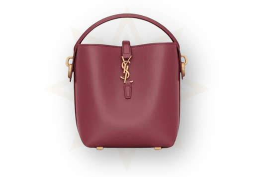 Saint Laurent Le 37 Bucket Bag in pelle bordeaux – Preordine - Etoilux