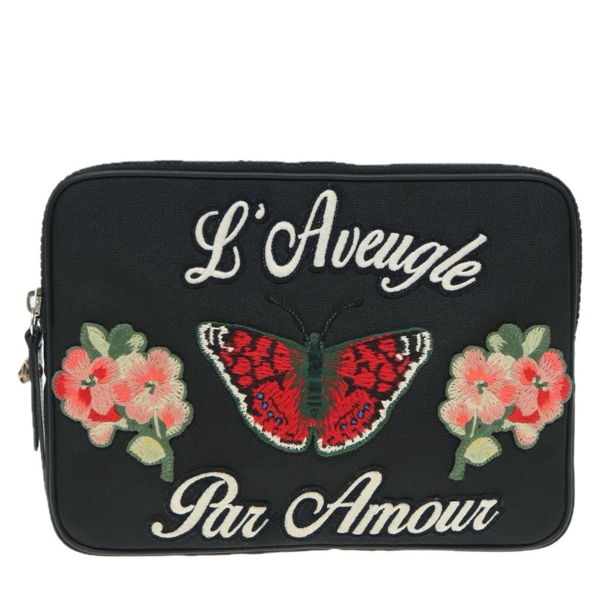 Gucci L'Aveugle Par Amour Custodia Tablet Nylon Nera – 26 cm - Etoilux