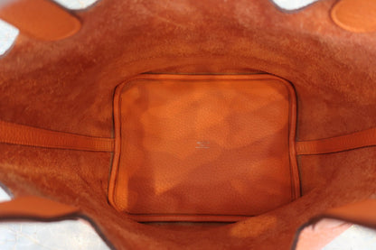 Hermès Picotin Lock MM Pelle Clemence Orange – Hardware Palladio - Etoilux