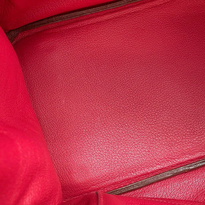 Hermès Birkin 35 – Pelle Rossa – Hardware Palladiato - Etoilux