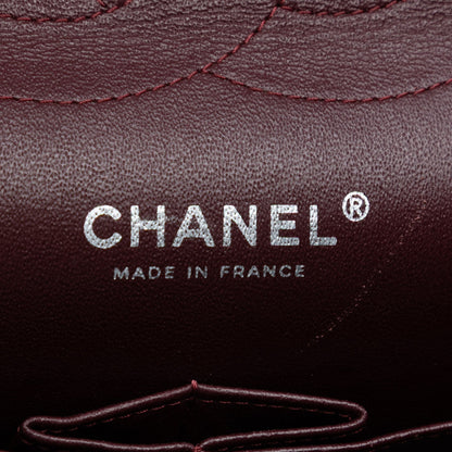 Chanel Classic Double Flap Jumbo in Pelle di Caviale Nera – Hardware Argento - Etoilux