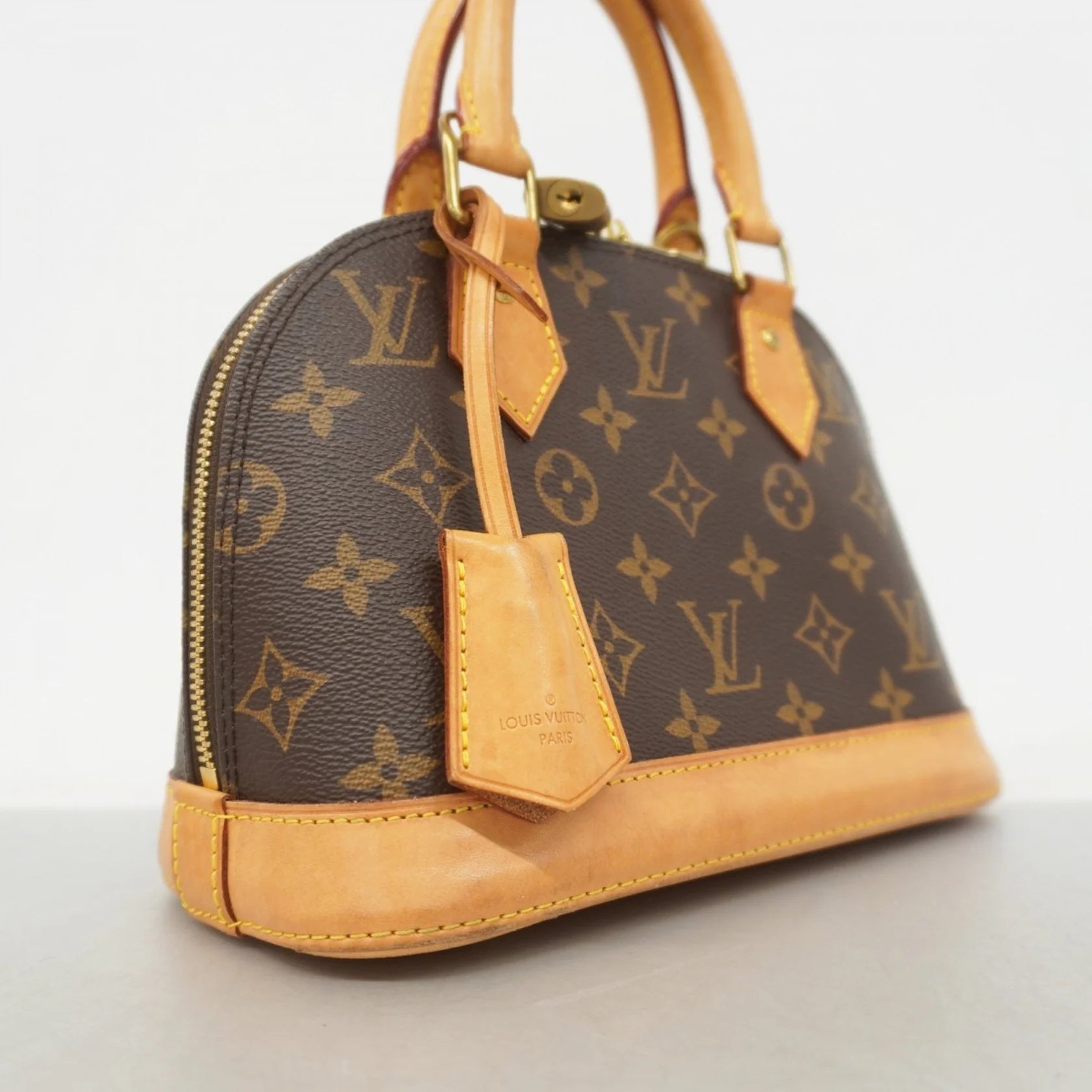 Louis Vuitton Borsa a mano Louis Vuitton Monogram Alma BB M46990 marrone da donna - Etoilux