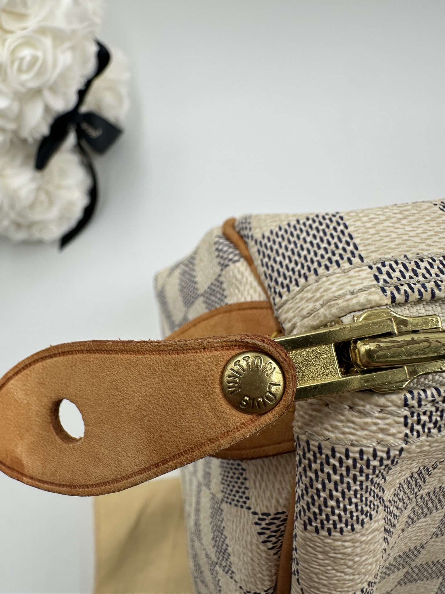 Louis Vuitton Speedy 35 Damier Azur – Made in France - Etoilux