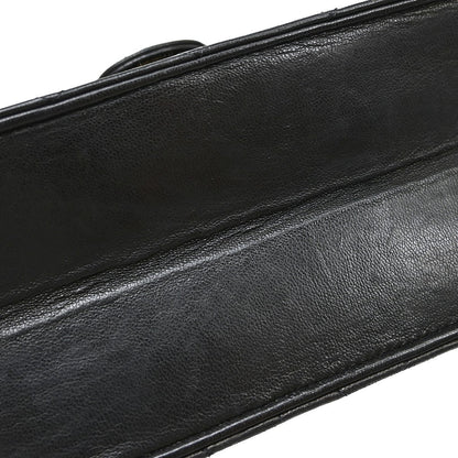 Chanel Vintage Square CC Flap Pelle Agnello Nera Anni '90 – 22 cm - Etoilux