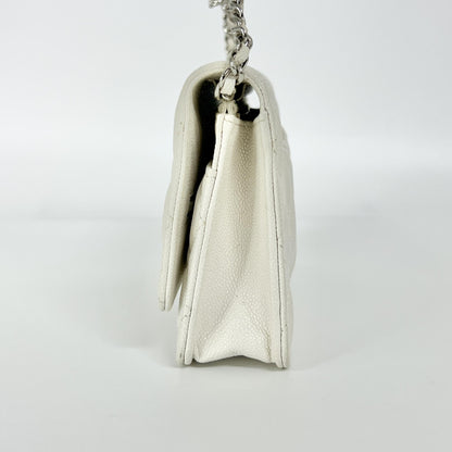 Chanel Wallet on Chain WOC – Caviar Bianco · 20 cm - Etoilux