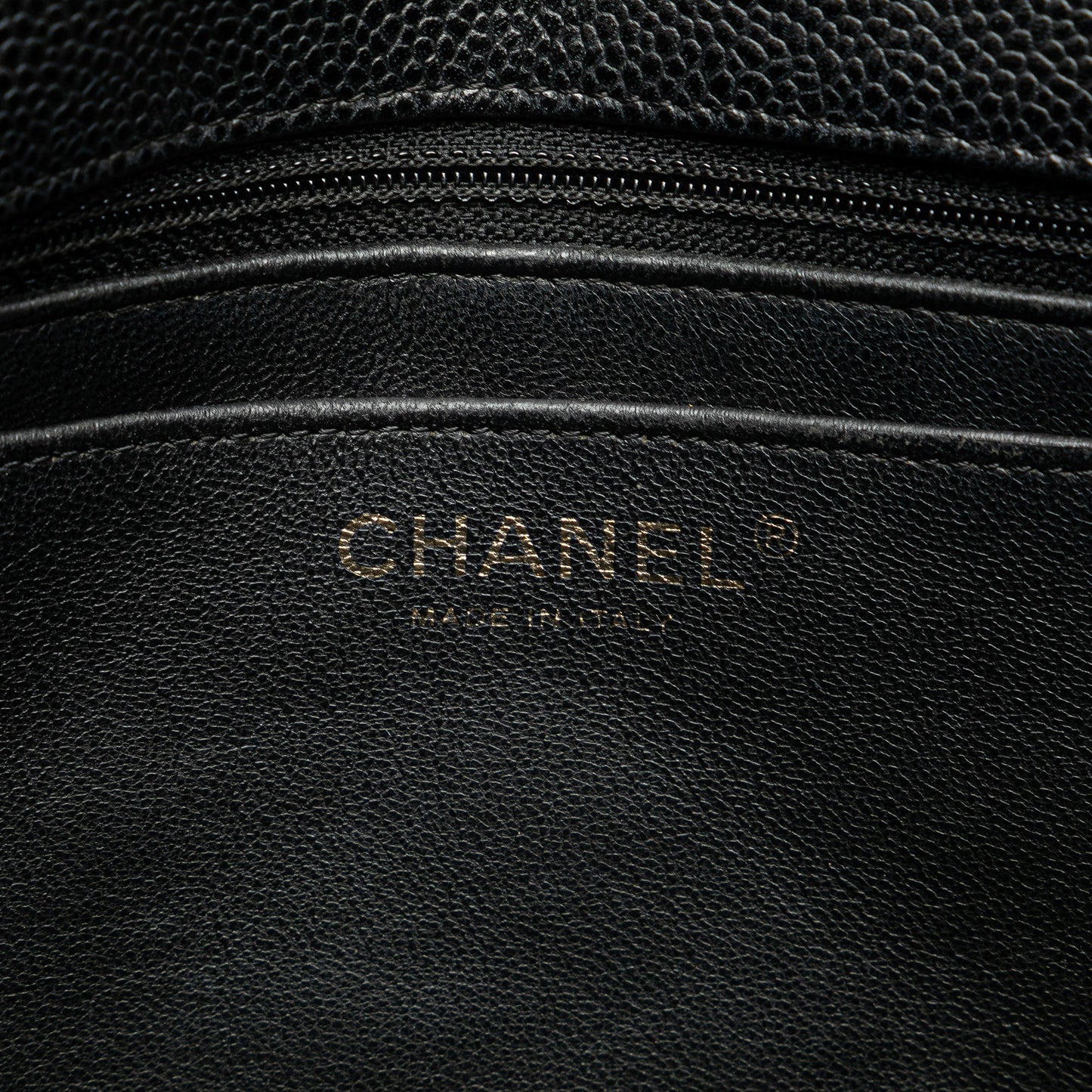 Chanel Jumbo Classic Single Flap Caviar Nero – 2008/2009 - Etoilux