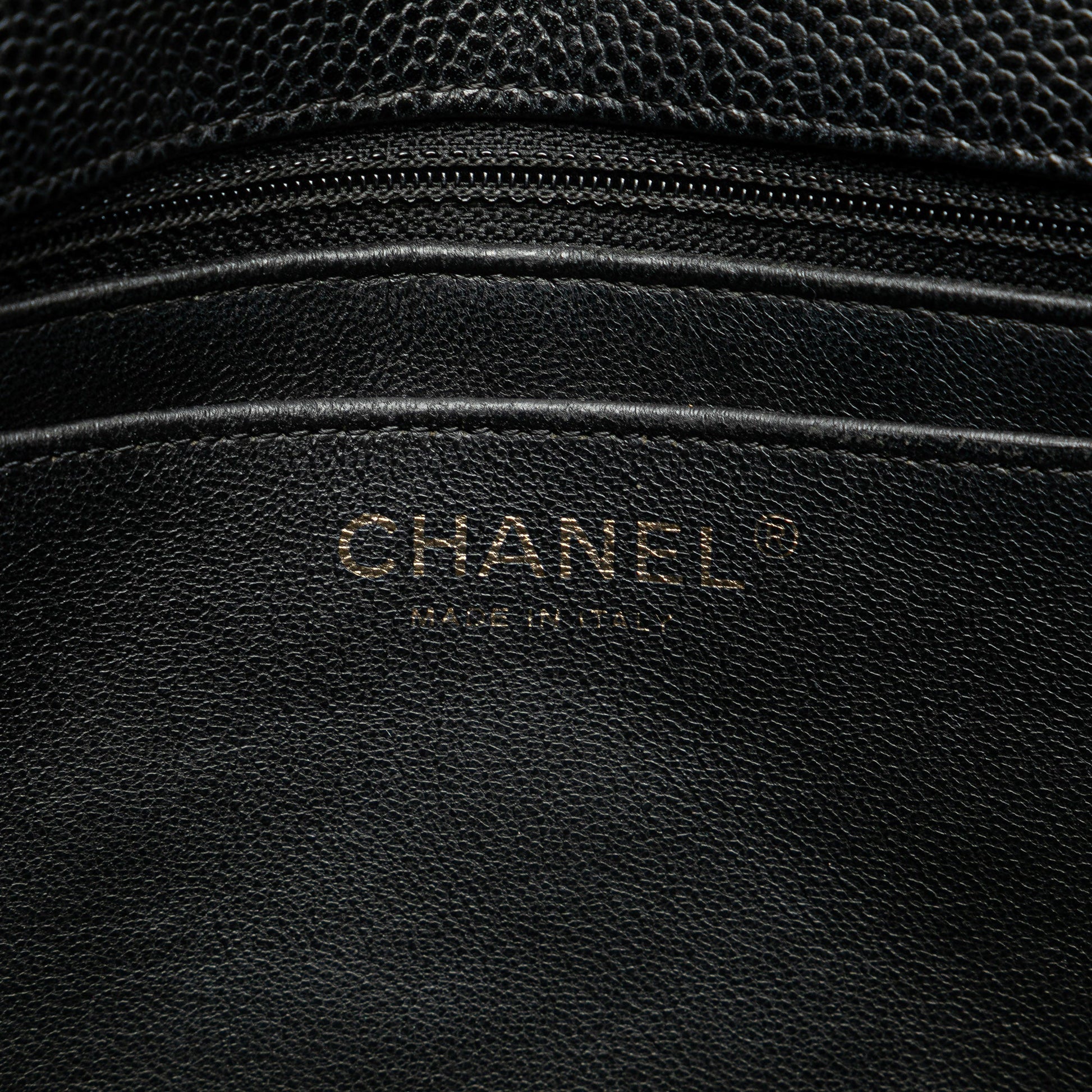 Chanel Jumbo Classic Single Flap Caviar Nero – 2008/2009 - Etoilux