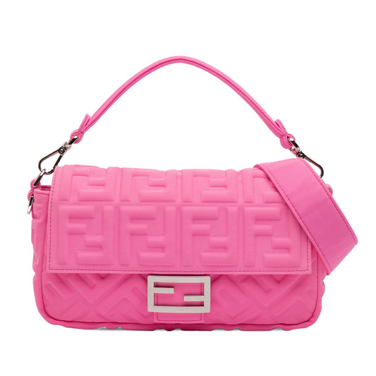 Fendi Baguette FF Embossed Rosa Autenticata | Etoilux