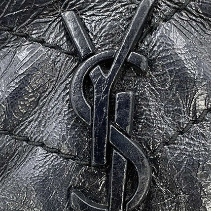 Saint Laurent Borsa a tracolla con catena Saint Laurent Niki in pelle SAINT LAURENT PARIS Nero - Etoilux