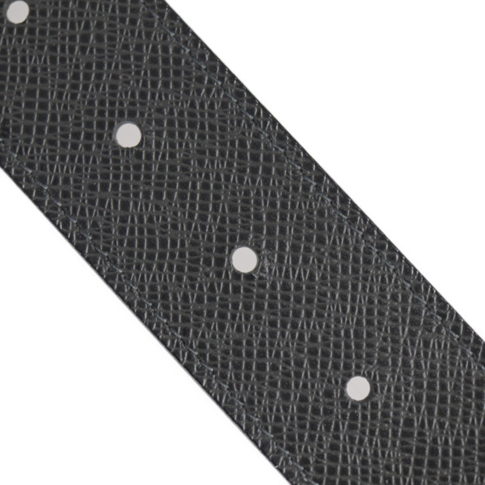 Louis Vuitton – Cintura in Pelle Nera con Fibbia LV Grafica - Etoilux