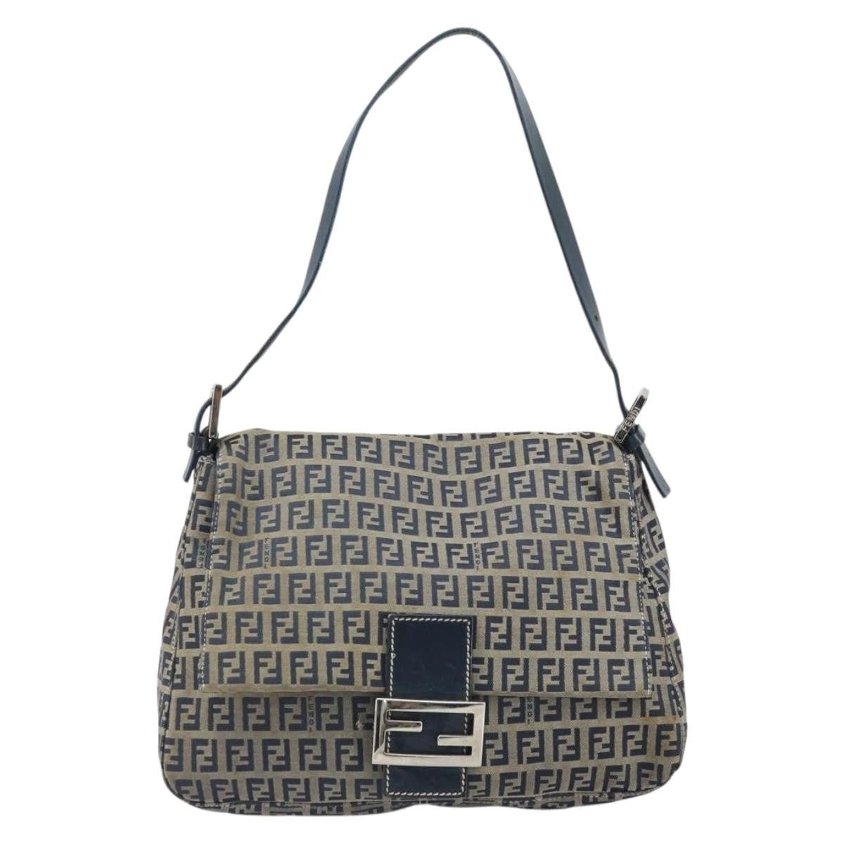  Fendi Mamma Baguette Zucchino Canvas Navy Vintage – Pre-owned Autentica | Etoilux