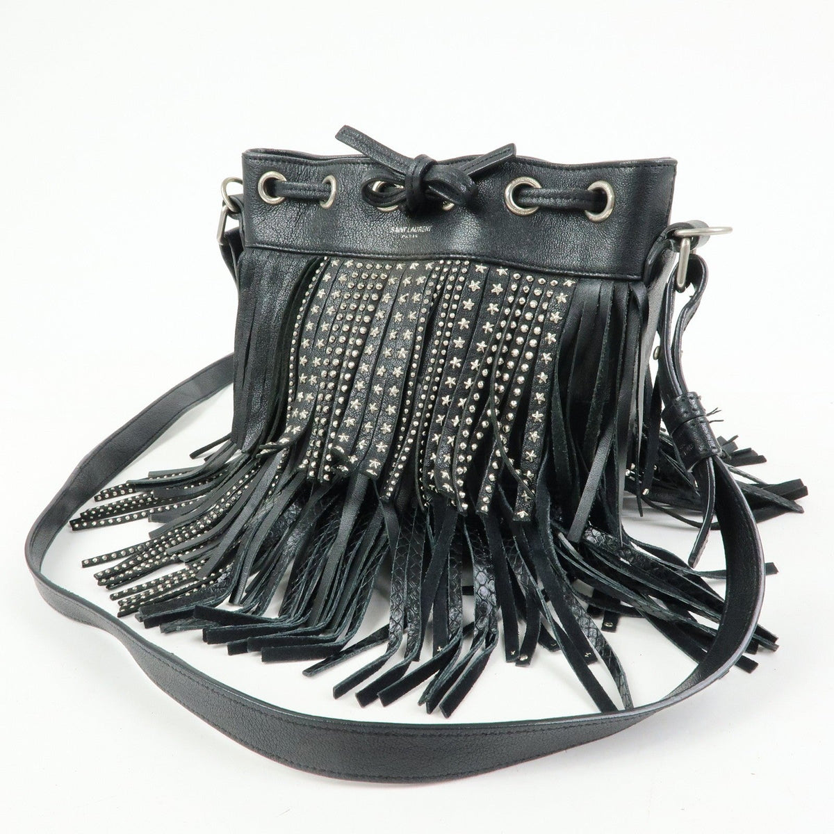Saint Laurent Borsa con frange - Etoilux