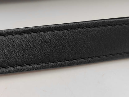 Dior Mini Saddle Ultramatte in Pelle di Vitello Nera con Tracolla Christian Dior – 19,5 cm - Etoilux