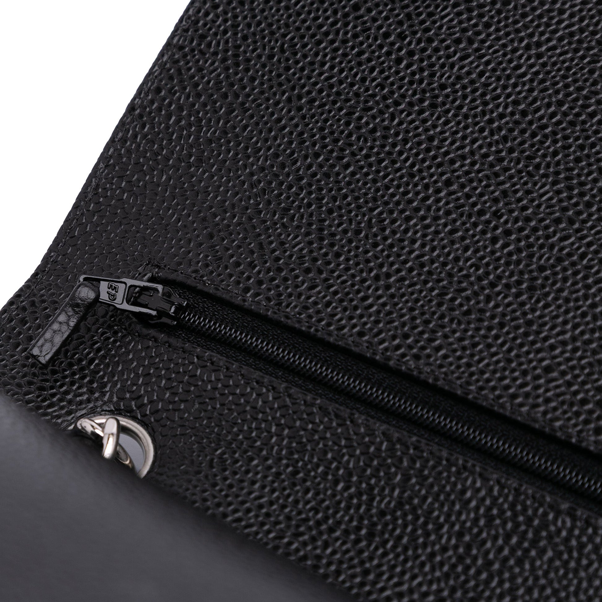 Chanel Classic Double Flap – Caviar Nero – Hardware Argento (2011) - Etoilux