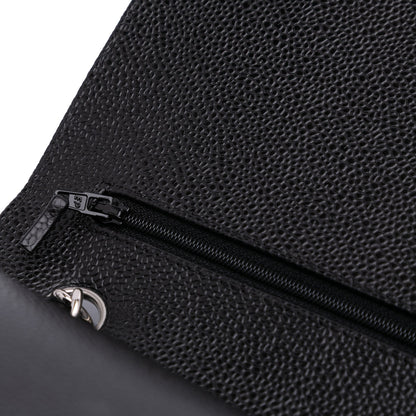 Chanel Classic Double Flap – Caviar Nero – Hardware Argento (2011) - Etoilux