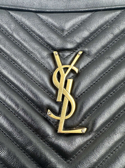Saint Laurent Lou Camera Bag Pelle Nera Matelassé – Medium - Etoilux