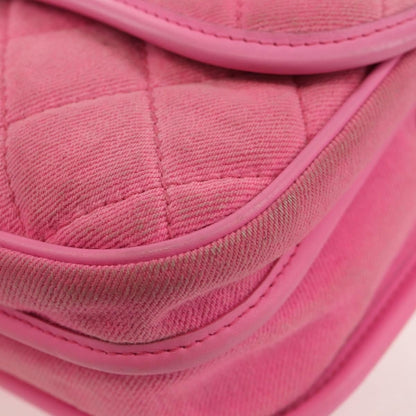 Chanel Small Flap Bag Denim Trapuntato Rosa – 20 cm - Etoilux