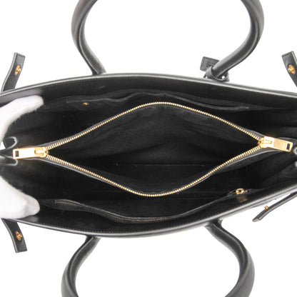 Saint Laurent – Sac de Jour Large Tweed & Leather – Nero – 2014 - Etoilux