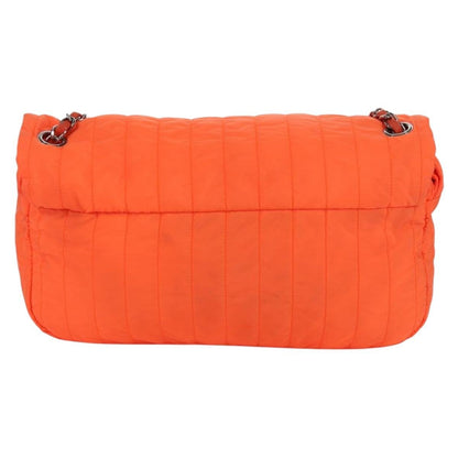 Chanel Coco Cocoon Flap Nylon Arancio Neon – Hardware Argento – 29 cm - Etoilux