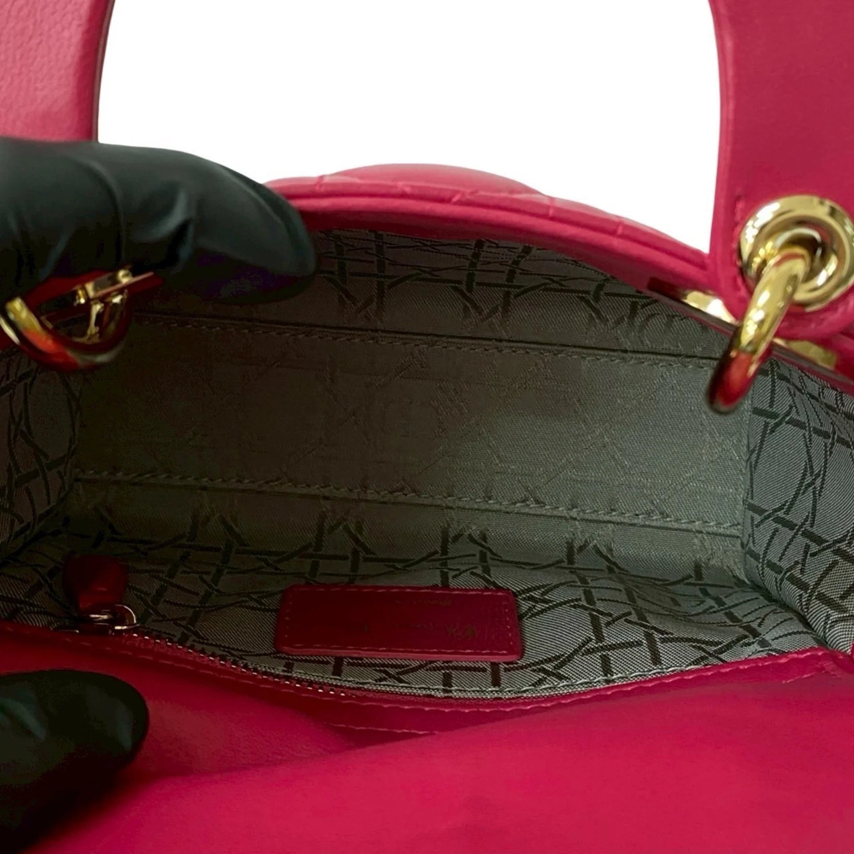 Dior Lady Dior Mini – Pelle Rosa – Con Tracolla - Etoilux