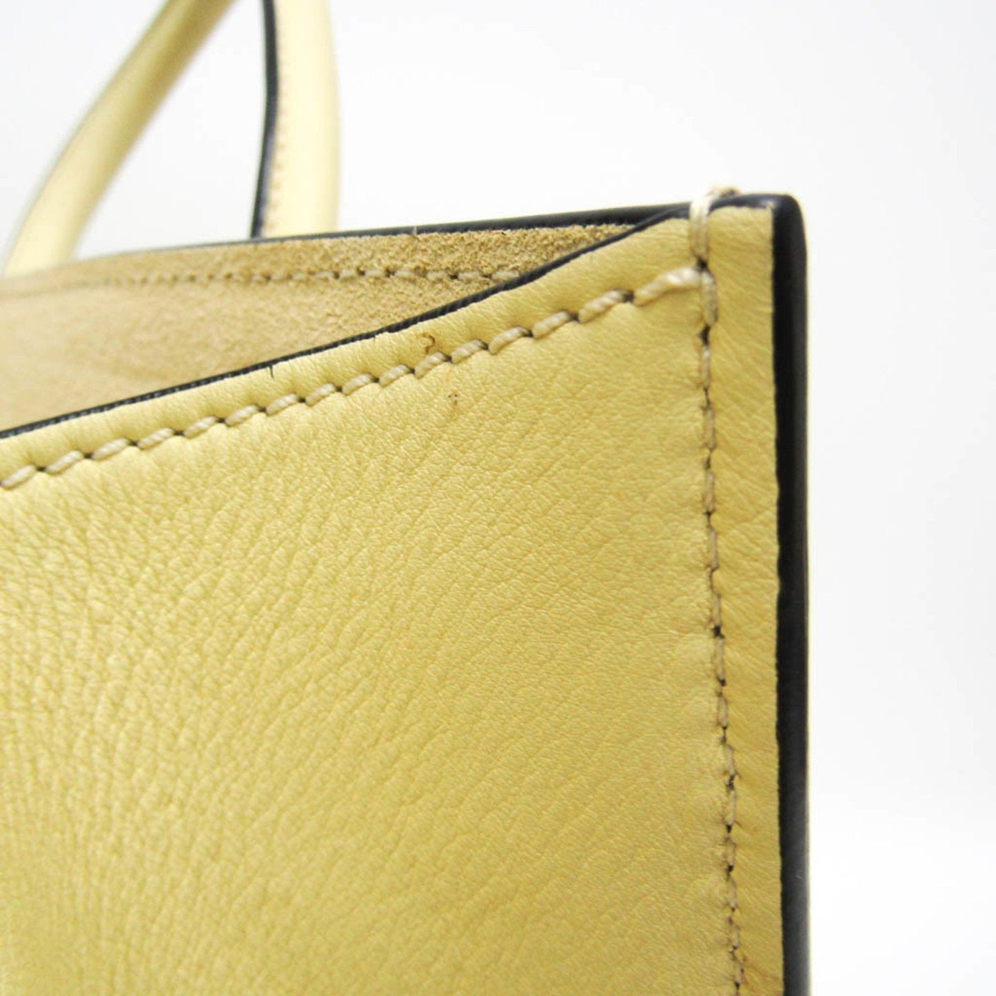 CELINE Luggage Micro Tote in pelle liscia avorio - Etoilux