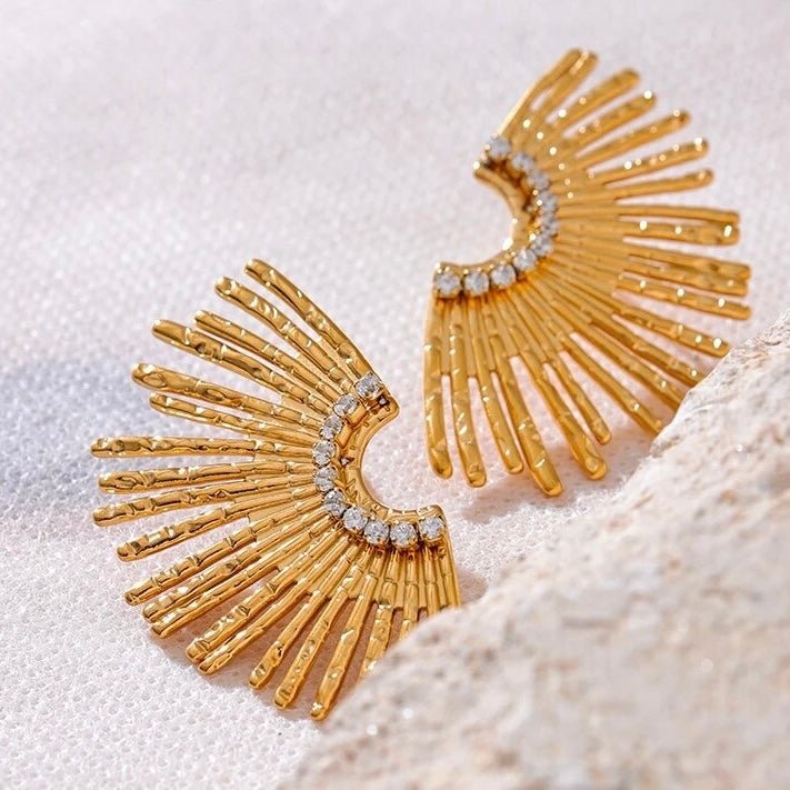 BEHI INDIGAMOND EARRINGS - Etoilux